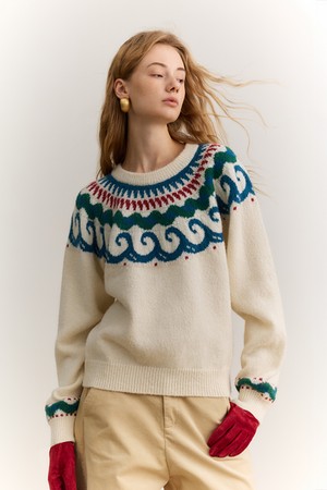 Fair isle vintage knit