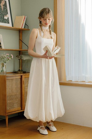 Sling flower bud dress_2color