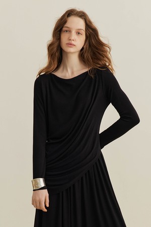Black casual temperament top