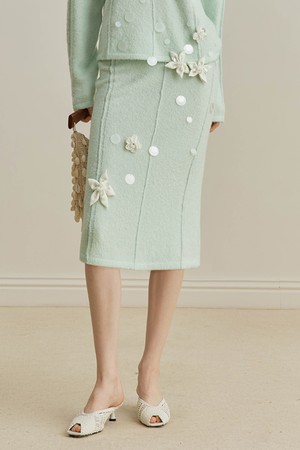 Lazy style flower skirt