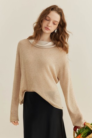 Saggy linen knit