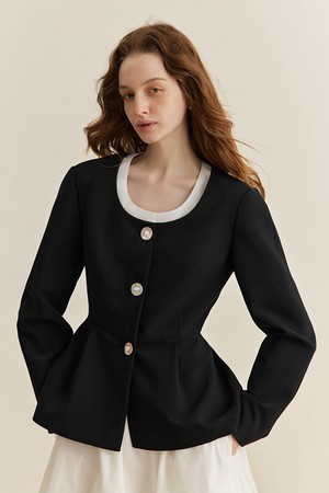 French hepburn waist jacket