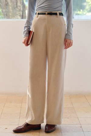 High-waisted slacks_2color