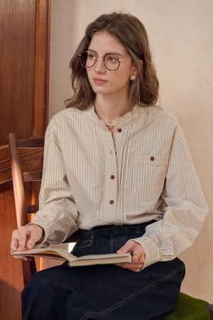 Cotton striped blouse