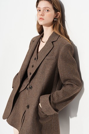 Vintage plaid blazer