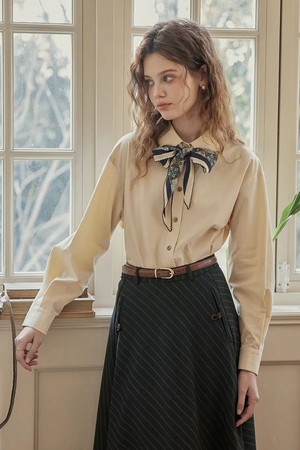 Basic cotton shirt_4color