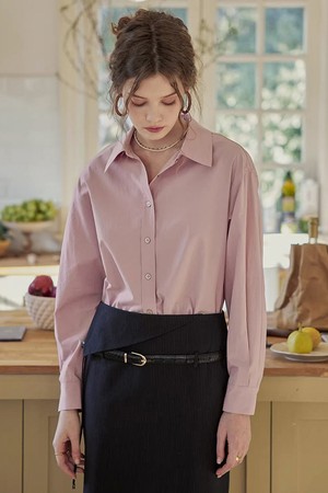 Basic cotton shirt_4color