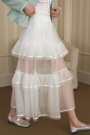 Mesh layer see through skirt