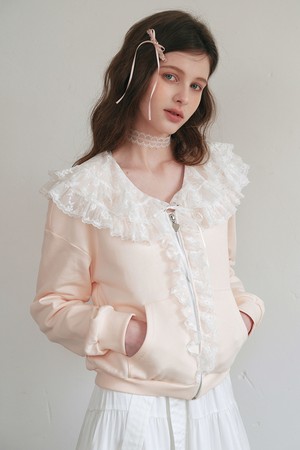 Cest_Romantic lace ruffle jacket