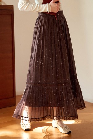 SR_Mermaid pleated skirt_2color