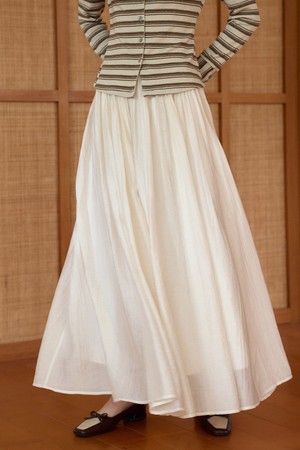 SR_Wrinkled gauze skirt_2color