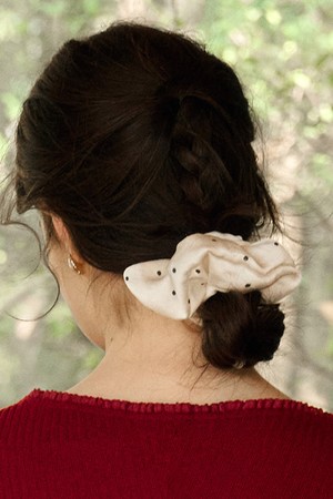SR_Patchwork lace scrunchie_4color