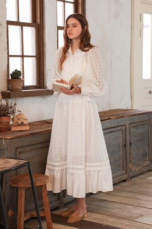 Heirloom lace dress_WHITE