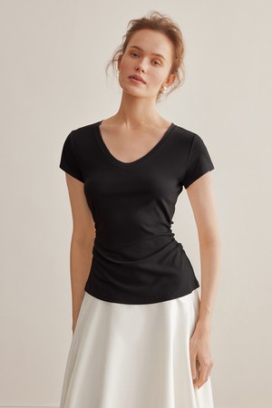 Waist slim short top_4color