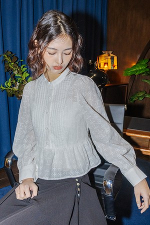 Airy peplum lace blouse_WHITE