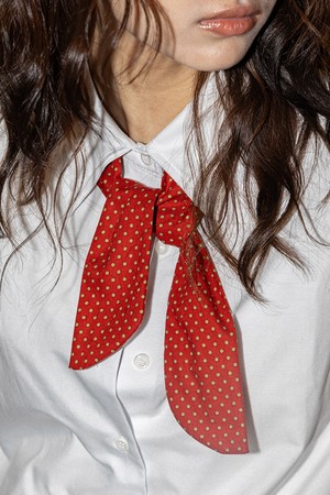 Classic dot tie_RED
