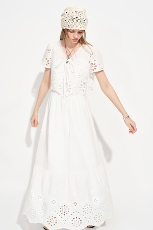 Crochet cardigan and dress set