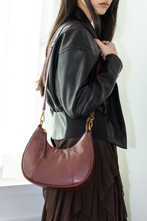 Half-moon shoulder bag_3color