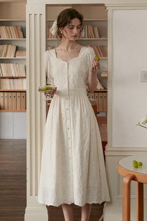 Jacquard gentle dress