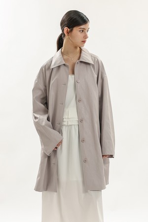Minimal single pelt coat_2color
