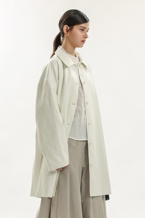 Minimal single pelt coat_2color