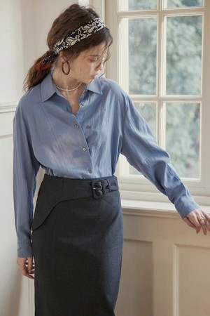 Soft double button shirt