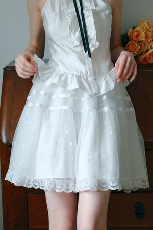 Fairy lace banding skirt