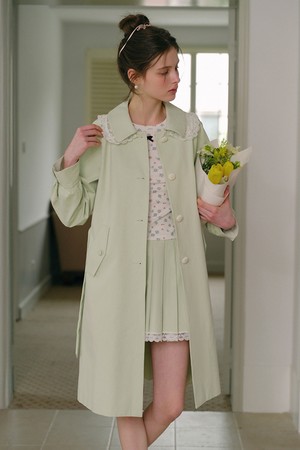 Pastoral belted trench coat