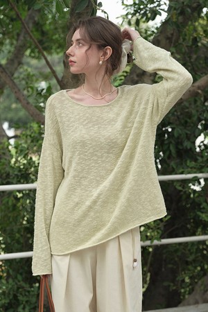 Texture cotton knit_2color