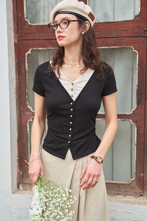 Shadow basic v-neck cardigan_3color