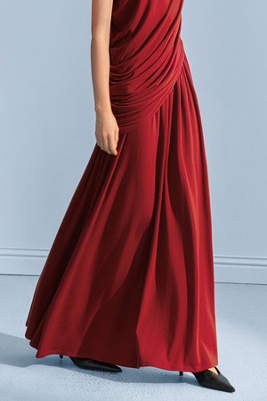 YY_Red line a-line skirt