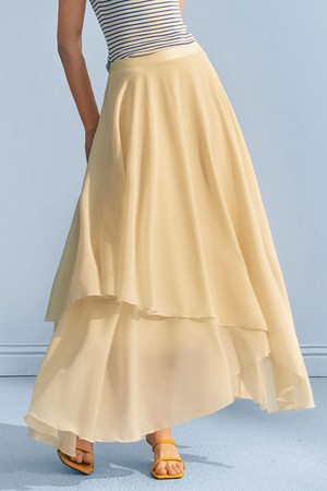 YY_Irregular hem skirt