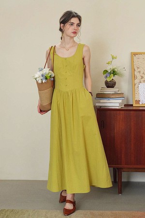 U-neck camisole dress