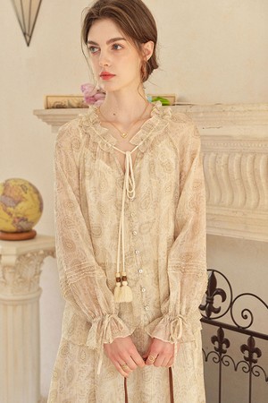 Paisley floral blouse