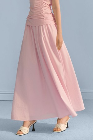 Line waist umbrella skirt