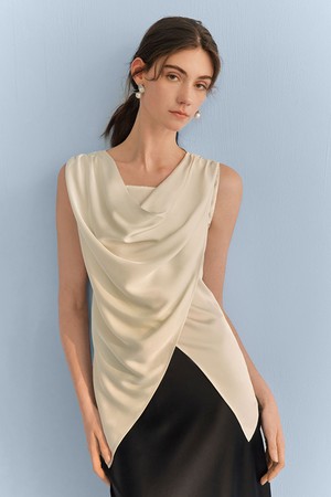 YY_Sleeveless design commute blouse