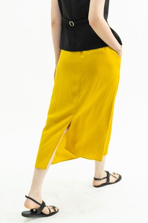 Daily string linen skirt_2color