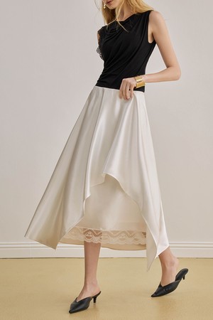 Irregular hems skirt