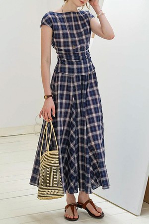 Boat plaid skirt
