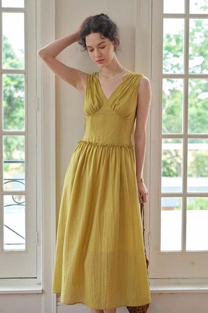Sleeveless a-line dress