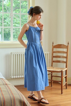 Klein blue strap dress