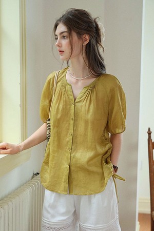 Artistic vintage blouse_2color
