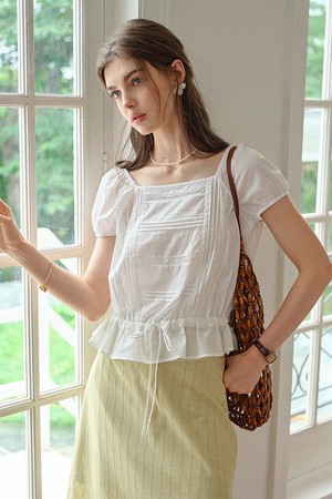 Out square neck top