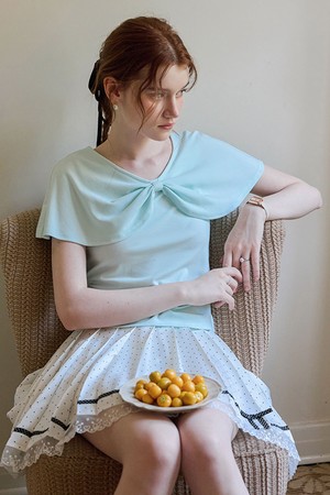 Elegant draped blouse