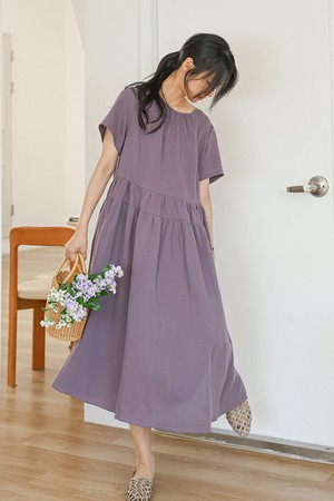 Back ribbon maxi dress