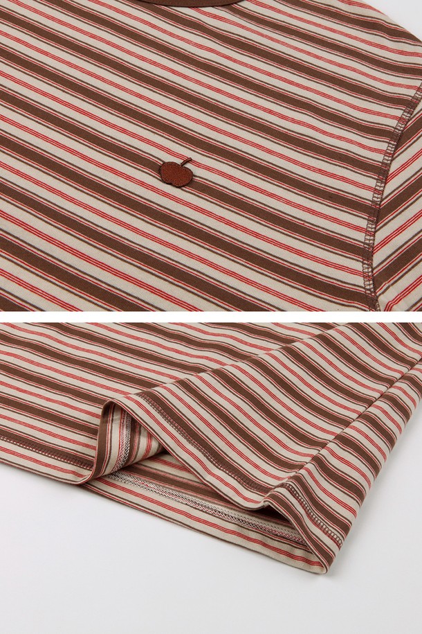 달파티 브라운애플 티는 여성 의류 상의로, 캐주얼 및 미니멀 스타일을 연출하기 좋습니다. 부드러운 면 소재로 제작되어 봄, 가을에 착용하기 적합하며, 브라운과 베이지 색상의 단가라(스트라이프) 패턴이 특징입니다. 라운드넥에 긴 소매 기장의 레귤러핏 크롭 티셔츠로, 얇은 두께감과 리브 디테일이 돋보입니다. 일상복으로 편안하게 즐겨 입을 수 있습니다.
