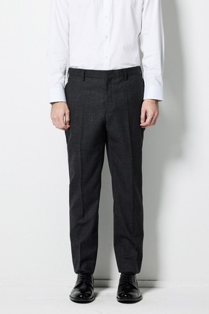 그레이 클래식핏 울 혼방 체크 포멀 팬츠_SSLTD51CCG