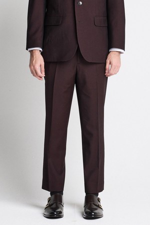 ITALY MARLANE 울 98% 스트레치 포멀 팬츠_버건디 (클래식핏)_SSLTC93CSA