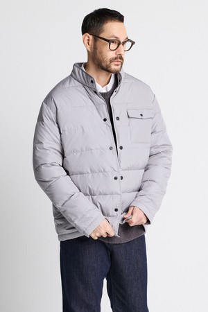 [DIEMS by STCO]하이넥 덕다운 퀼팅 점퍼_그레이 (클래식핏)_DJPUA04CSG