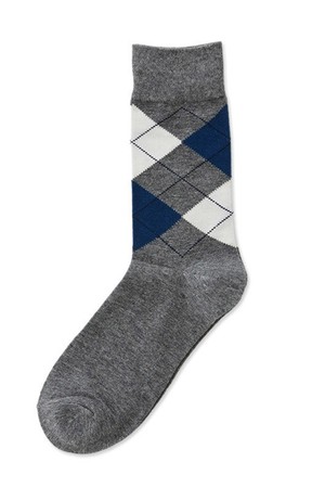 [DIEMS by STCO]그레이 아가일 포멀 레귤러 삭스_DSCUZ12CCG